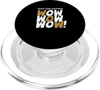 Brown Got'em Saying Wow-x3 Brown Graphic PopSockets PopGrip for MagSafe