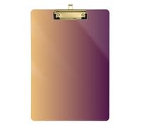 Brown Gradient Meeting Clipboard Acrylic Cute for Nursing Student Trade Quest Size 9 x 12