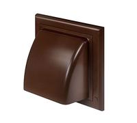 Brown Gravity Flap - 125mm / 5" inch - Ducting External Ventilation Cover/Air Vent Grille.