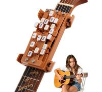 Brown Guitar Chord Presser, Guitar Chords Trainer for Beginners and Arthritis Player, From Pain to Play - The Arthritis-Friendly Chord Tool - Chord Helper for Beginners Acounstic Guitar