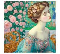 Brown Haired Girl 60 Piece Jigsaw Puzzles for Adults, Colourful, Fun, Challenging and Brainteasing Adults jigsaw puzzles 60 Pieces, Beautiful Decoration Puzzle