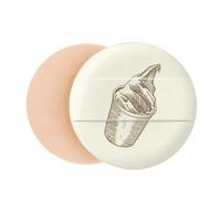 Brown Hand Sketching Cup Ice Air Cushion Makeup Foundation Sponge Powder Puff