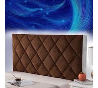 Brown Headboard Cover Upholstered Bed Protector for Queen Size Dustproof All Inclusive Furniture Shield 160cm Headboard Slipcover Soft and Stylish Bedding Accessory