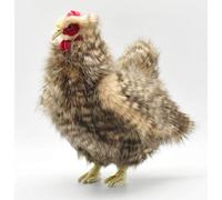 Brown Hen Plush Soft Toy by Hansa. 30cm. 5621