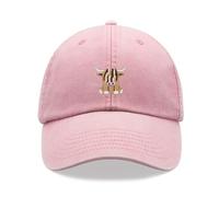 Brown Highland Cow Baseball Cap Vintage Washed Unisex Dad Hat Adjustable Pink