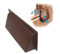 Brown Hooded Cowl 9" x 3" Vent Cover for Air Bricks Grilles Extractors Vents