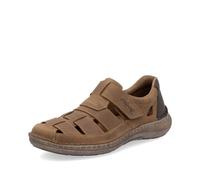Brown Hook & Loop Shoes for Men | Rieker 03078-25