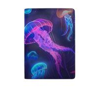 Brown Horse on Ground Passport Case Passport Case for Men, Colorful Marine Life on Dark