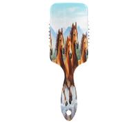 Brown Horses Air Cushion Brush, Detangling Brush Comb, Hair Brush Men