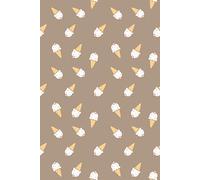 Brown Ice Cream Notebook