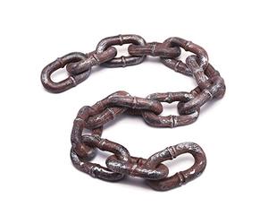 Brown Jumbo Chain Prop (1 Pc) - Realistic Design, Perfect Costume Accessory for Halloween. Pirate-Themed Events, Photoshoots, Parties, & More Halloween