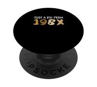 Brown Just A Kid From 198X Brown Graphic PopSockets Adhesive PopGrip