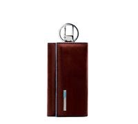 Brown Keychain with Carabiner - unisex - Piquadro - Keychains - Brown - ONE SIZE - Accessories ONE SIZE