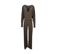Brown Kimono Sleeve Wide Leg Jumpsuit - female - Norma Kamali - Jumpsuits - Brown - L - Jumpsuits & Playsuits L