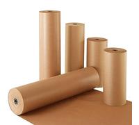 Brown Kraft Paper | Biodegradable | Recyclable | 100% Recycled Paper Perfect for Wrapping, Arts & Crafts 600mm (24") x 50m