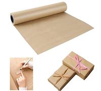 Brown Kraft Paper Roll - 15" x 33'(400") Brown Wrapping Paper for Packing Moving Small Craft Paper Roll for Gift Wrapping, Art