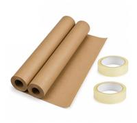 Brown Kraft Paper Roll (400mm x 30m) Pack of 2 Eco-Friendly & Recyclable