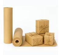 Brown Kraft Paper Roll 500mm x 20m - Multipurpose Wrapping and Packing Paper for Gifts, Parcels and Crafts - Rustic Uncoated Paper Roll for Home, Office and School Use