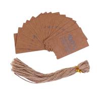 Brown Kraft Paper Tags with Twine String for Christmas Price Tags | Pre Punched Holes, Sturdy Paper Construction, Khaki Finish, Handmade Labels for DIY Baking Notes and Merchandise