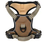 (brown, l) vidaXL Dog Harness with Lead and Collar Adjustable Dog Vest Harness Pink XL
