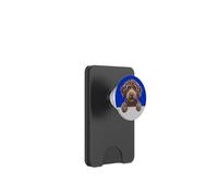 Brown Labradoodle Cute Peeking Doodle Puppy Dog PopSockets PopWallet for MagSafe