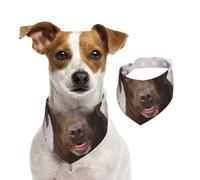 Brown Labrador Lavender Dogs Retriever,Dog Bandanas Cotton Pet Scarf Adjustable Bibs for Pet,S