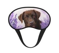 Brown Labrador Lavender Dogs Retriever, Full Eye Covers Light Blocking Eye Masks Blackout Sleep Eye Muffs