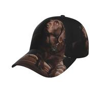 Brown Labrador Retriever Baseball Cap Dad Hat Sun Cap Adjustable Size Running Gym Golf Outdoor Tour Classic Unisex