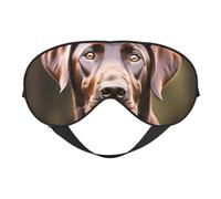 Brown Labrador Retriever Eye Mask, Sleep Mask for Men Women 100% Blackout, No Pressure On Eyes, Soft & Breathable