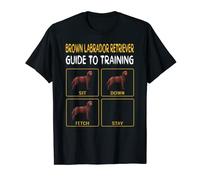 Brown Labrador Retriever Guide To Training Dog Obedience T-Shirt