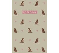 Brown Labrador Retriever Notebook: Cute Aesthetic Lined Journal for Chocolate Brown Lab Dog Lovers