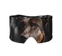 Brown Labrador Retriever Print Sleep Eye and Ear Muffs Mask - Soft & Breathable, Ideal for Travel, Meditation, and Nighttime Use