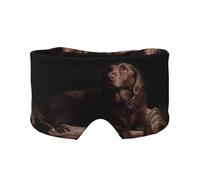 Brown Labrador Retriever Printed, Full Eye Covers Light Blocking Eye Mask Sleep Eye and Ear Muffs