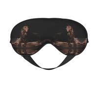 Brown Labrador Retriever Sleep Eye Mas Updated Design Light Blocking Night Eye Blinder Men Women Shift Work Travel