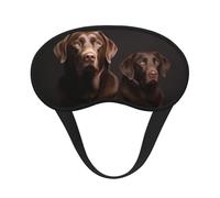 Brown Labrador Retriever Sleep Mask Soft Comfortable Eye Mask with Adjustable Strapblackout Eye Sleep Shade Cover for Women Girls Men Travel Yoga Nap Shift Work