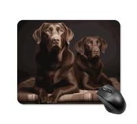 Brown Labrador Retriever Square Mouse Pad Portable Computer Mousepad with Non-Slip Rubber Base 20 * 25cm Ultra-Thin Gaming Mouse Mat for Computer Laptop Office Desk Accessories