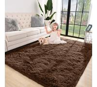 (Brown) Large Rugs Soft Fluffy Carpet Non-Slip Shaggy Rug