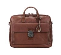 Brown Leather Briefcase Capalbio Style - male - The Bridge - Laptop Bags & Cases - Brown - ONE SIZE - Bags ONE SIZE