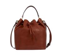 Brown Leather Bucket Bag - female - The Bridge - Bucket Bags - Brown - ONE SIZE - Bags ONE SIZE