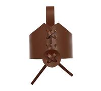 Brown Leather Drinking Horn Sleeve Holsters Adjustable Strap Cup Holder Tankard Hanger Elegant Mug Covers Accessories