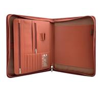 Brown Leather ered Portfolio for Business Cards Resumes & Document STO Professal for Interviews & Meetings
