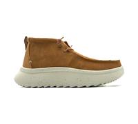 Brown Leather Flat Shoes - female - Hey Dude - Lace-up Boots - Brown - 3 UK - Shoes 3 UK