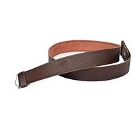 Brown Leather Kilt Belt Adjustable size for Kilts Highland Lion Rampant Embossed (3XL)