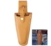 Brown Leather Secateurs Holster,Tool Belt Pouch with Belt Loop and Snap Closure, Gardening Tool Holster Case Bag for Pruning Shears Scissors,Garden Pruner Pouch,Tool Gifts for Men Dad Husband