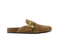 Brown Leather Slip-On Sandals - female - Tory Burch - Mules - Brown - 5 UK - Shoes 5 UK
