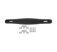 Brown Leather Style Guitar Amp Handle for Fender for mini Deluxe - PU Leather Strap with Chrome Screws and Nuts 224mm Length(Black)