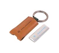 Brown Leather USB Keychain Unisex - female - Piquadro - Keychains - Brown - ONE SIZE - Accessories ONE SIZE
