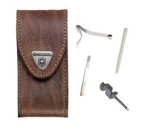 (Brown leather) Victorinox Pouch and spares for 91mm Swiss army holster toothpick tweezers