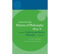 Brown - Lectures on the History of Philosophy Volume III Medieval - X555z