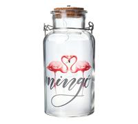 (Brown, Love-Heart Flamingo) Creative Ins Hanging Warm White Cork Glass Bottle Lamp Decorative Christmas LED Fairy String Light